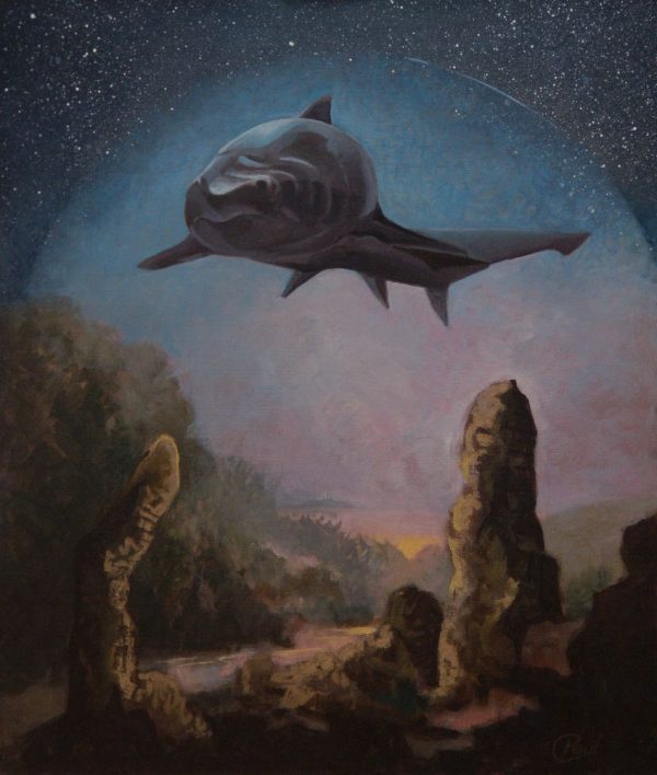 shark in the sky by artist paul d'arcy