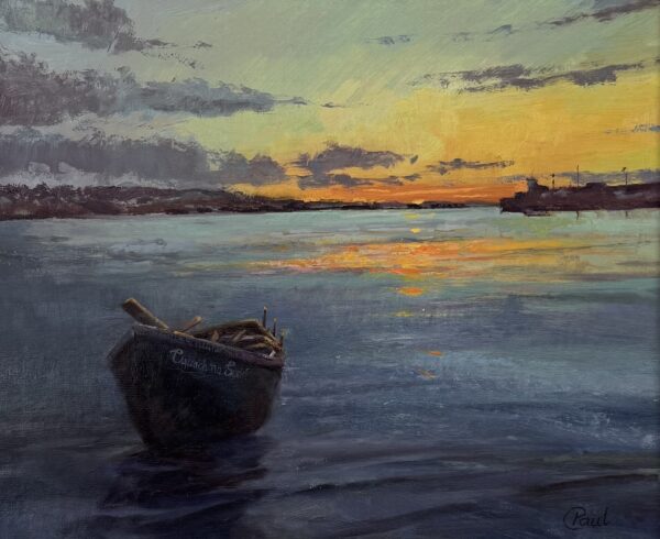 Currach na Sceirí, Skerries, by artist Paul D'Arcy