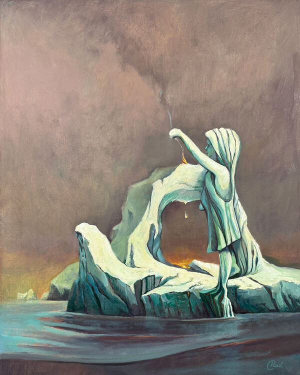 Little girl iceberg by artist Paul D'Arcy