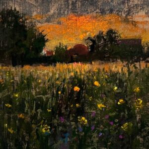 Sunset-Sunflowers_by_Paul_DArcy